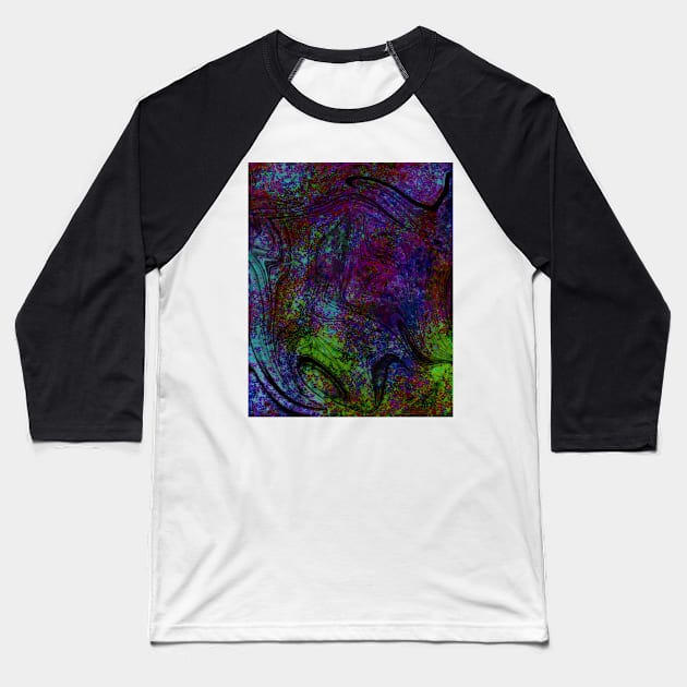 Galaxy abstract Baseball T-Shirt by Joelartdesigns